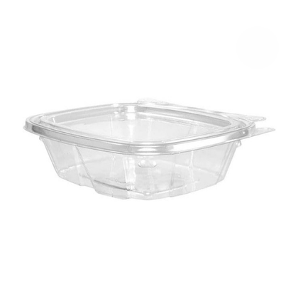 Tamper Resistant Clear Pet Hinged Clamshell Takeout Container