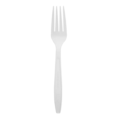 Natural Beige CPLA Heavy Weight Disposable Fork For Dining & Catering