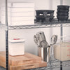 VCS-1836 to 2448, 4-Tier Chrome Wire Shelving Set, NSF
