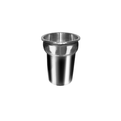 Vegetable Inset Pot Stainless Steel 2.5Qt with satin finish, reinforced rim, corrosion-resistant and durable; fits steam tables, nests for storage, not a set. (Packed By: 36 Each Per Case)
