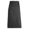 WA-3129BK/3129WH, Full Length, B/W Bistro Apron, EA