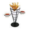 WBKH-5, Black Wire, Single Cone French Fry Holder
