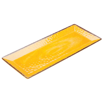 WDM001-508/608 Melamine Rectangular Plates, 24pcs, Red & Yellow