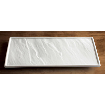 WDP001-204 2pcs Cream White Porcelain Rectangular Platter