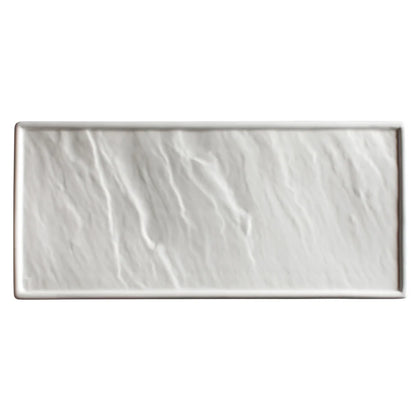 WDP001-203/204 2pcs Cream White Porcelain Rectangular Platter
