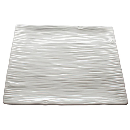 WDP002-205-207, 2-3pcs Creamy White Porcelain Square Platter