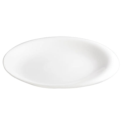 WDP004-201-204, 24pcs Creamy White Porcelain Round Plate