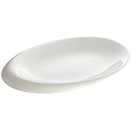 WDP004-209-213, 6-24pcs Creamy White Porcelain Oval Bowl