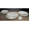 WDP004-209-213, 6-24pcs Creamy White Porcelain Oval Bowl