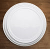 WDP007-101/103, 12pcs Bright White Porcelain Round Platter