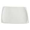 WDP009-101-103, 6-24pcs Bright White Porcelain Square Platter