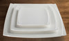 WDP009-101-103, 6-24pcs Bright White Porcelain Square Platter