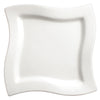 WDP011-103, 12pcs Bright White Porcelain Square Platter