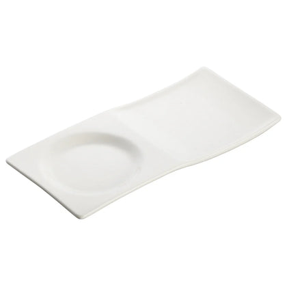 WDP012-101/102, 24-36pcs Bright White Porcelain Tray