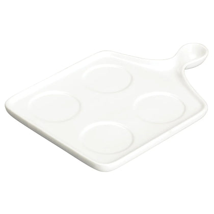 WDP016-102, 12sets Bright White Porcelain Quartet Tapas Set