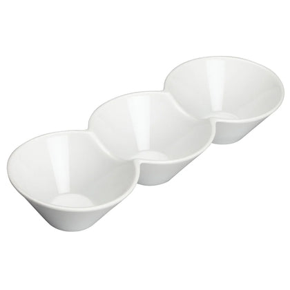 WDP017-102, 12pcs Bright White Porcelain Trio Bowl