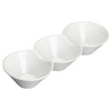 WDP017-102, 12pcs Bright White Porcelain Trio Bowl