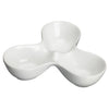 WDP017-103, 24pcs Bright White Porcelain Trio Caddy Bowl
