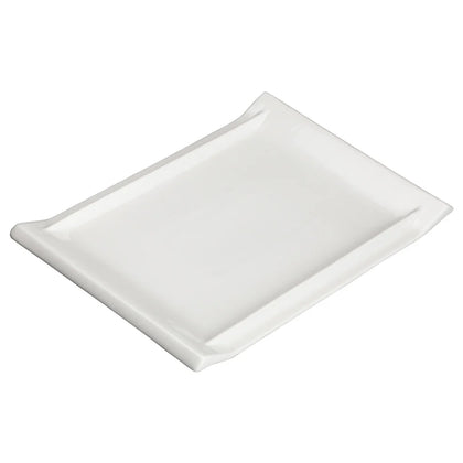 WDP017-111, 24pcs Bright White Porcelain Rectangular Platter