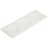 WDP021-109, 24pcs Bright White Porcelain Trio Tray