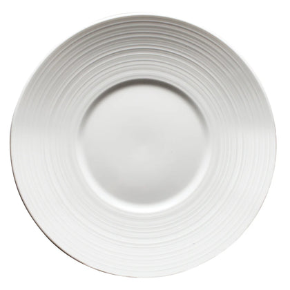 WDP022-106-110, 12-48pcs Bright White Porcelain Round Plate