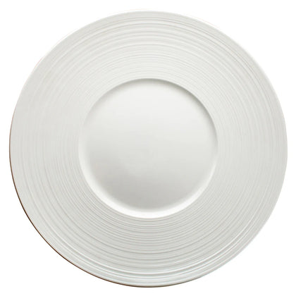 WDP022-106-110, 12-48pcs Bright White Porcelain Round Plate