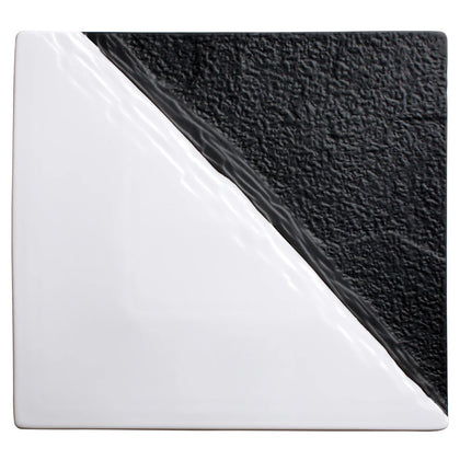 WDP023-204-205, 2pcs Black & White Porcelain Square Platter