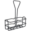 WH-3-3K 6oz Chrome Plated & Black Coated Cruet Rack Oil/Vinegar