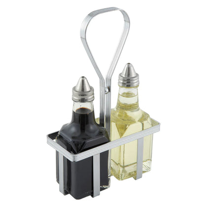 WH-5 Chrome Plated Cruet Rack for 6oz Oil/Vinegar Bottles