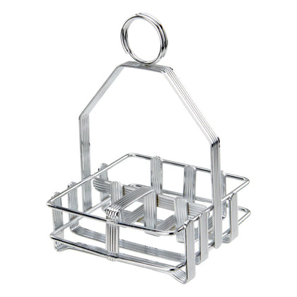 WH-7 Chrome Cruet Rack for Salt/Pepper & Sugar