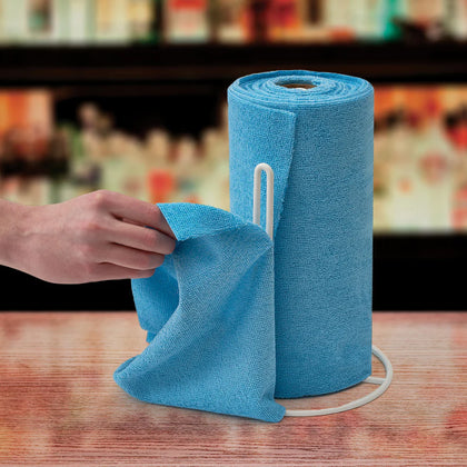 WHW-12, White Microfiber Towel Holder, Fits 7