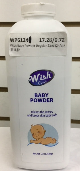 Wish Baby Powder Regular provides gentle, effective moisture control to help keep your baby’s skin soft, dry, and comfortable. Designed for daily use, this classic powder helps reduce chafing and irritation while leaving behind a clean, fresh scent. Perfect for use after baths and diaper changes, it offers a smooth, soothing touch for delicate skin.
