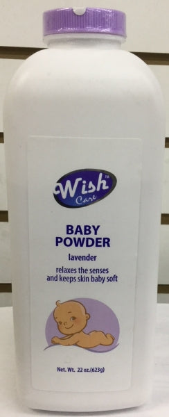 Wish Baby Powder in Lavender is specially formulated to provide gentle, soothing care for your baby’s delicate skin. Infused with a calming lavender scent, this powder helps to absorb excess moisture and reduce friction, keeping your baby’s skin soft, dry, and comfortable throughout the day. Ideal for daily use, it creates a light, refreshing layer that leaves skin feeling fresh and lightly scented.