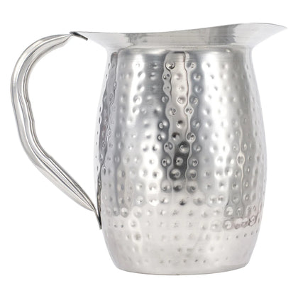 WPB-2H & WPB-3H 2-3qt Stainless Steel Bell Pitcher, Hammered