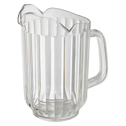 WPCT-60A-60C, 60oz PC 3 Spout Amber/Clear Pitcher