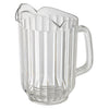 WPCT-60A-60C, 60oz PC 3 Spout Amber/Clear Pitcher