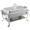 Welsh full size 8QT chafer set with polished finish, durable construction, and complete setup; ideal for buffets, catering, weddings, and professional food service with heat retention.