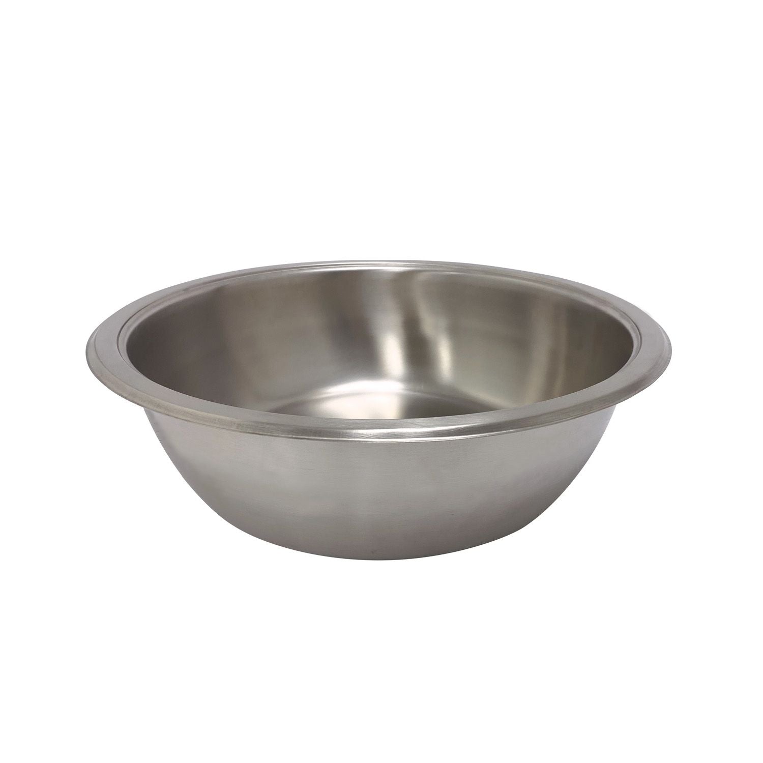 Welsh round food pan for Welsh chafer with mirror finish, precise fit, and durable construction; ideal for buffets, catering events, banquets, and professional food service operations.
