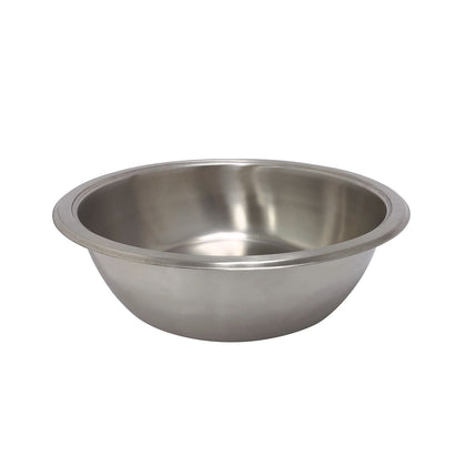 Welsh round food pan for Welsh chafer with mirror finish, precise fit, and durable construction; ideal for buffets, catering events, banquets, and professional food service operations.