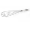 Whip Stainless Steel French 20 inch, long and durable whisk with flexible wires, ergonomic handle for comfort, ideal for high-volume commercial mixing tasks, packed 60 each per case