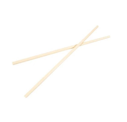 Plain white plastic chopsticks, simple and durable for everyday use.