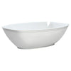 White Oval Luau Bowl, perfect for serving fruit, salads, or appetizers at luau-themed parties, BBQs, or tropical events. Elegant, durable, and versatile, ideal for enhancing any table setting with style.