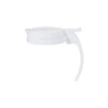 White poly cap with white cap for syrup dispenser, durable, chemical-resistant, lightweight, secure fit to prevent leaks. Ideal for cafes, restaurants, and syrup dispensing. Packed 144 each per case.
