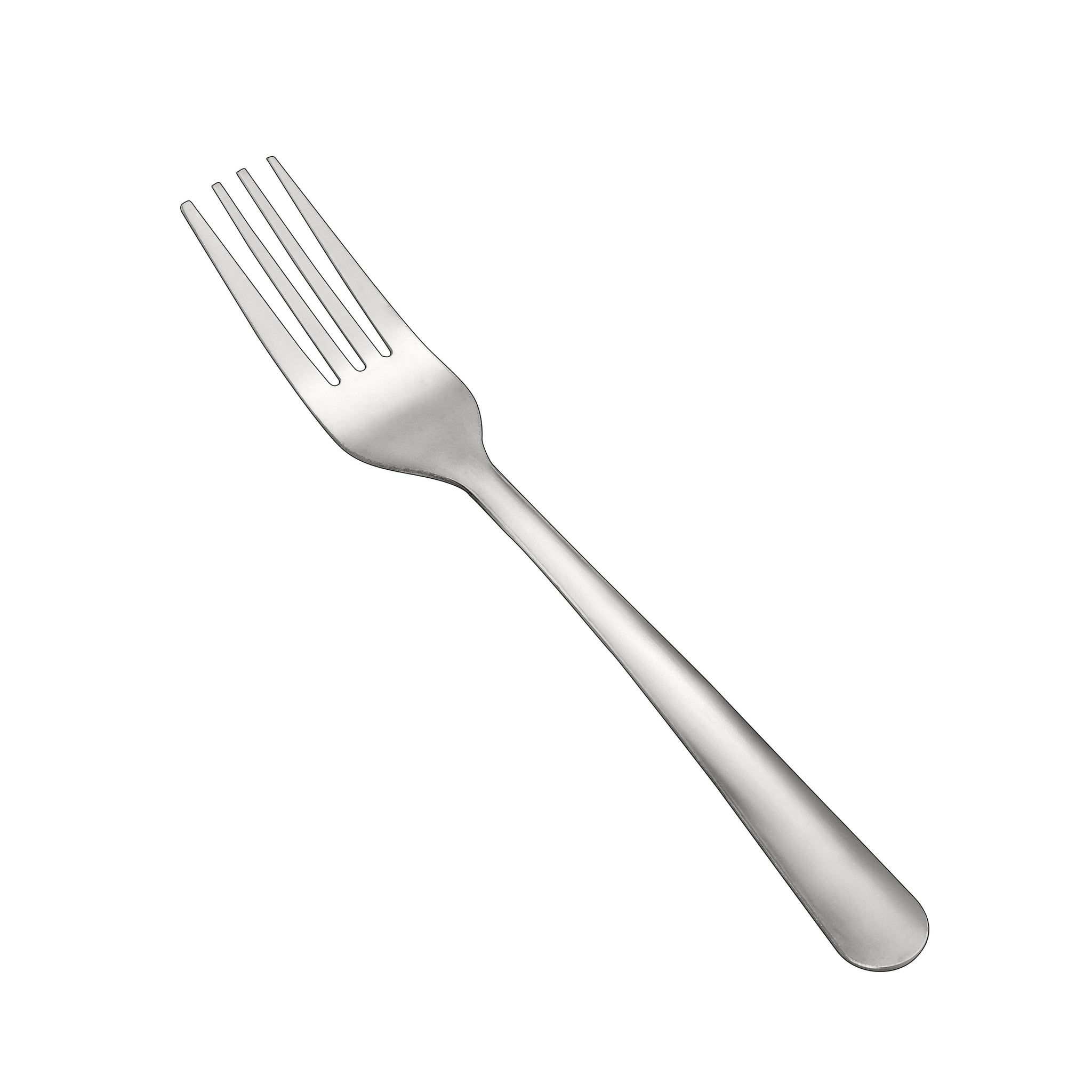 Windsor Dinner Fork 18/0 medium weight, 7 inches, durable stainless steel with a polished finish. Ideal for main courses and side dishes in restaurants, cafes, or home dining settings.
