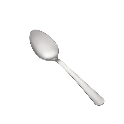 Windsor Dinner Spoon 18/0 heavy weight, 7 inches, stainless steel with satin handle. Perfect for main courses and side dishes in restaurants, catering, or elegant home table settings.