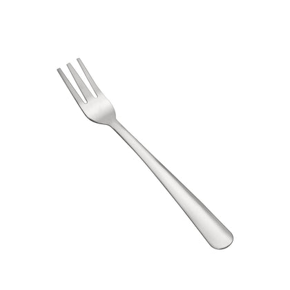 Windsor Oyster Fork 18/0 medium weight, 5-1/2 inches, durable stainless steel with a polished finish. Ideal for serving oysters and shellfish in restaurants, cafes, or home dining settings.