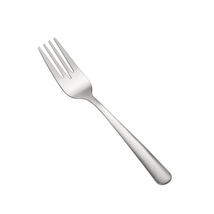 Windsor Salad Fork 18/0 medium weight, 6-1/4 inches, durable stainless steel with a polished finish. Ideal for salads, appetizers, and side dishes in restaurants, cafes, or home dining settings.