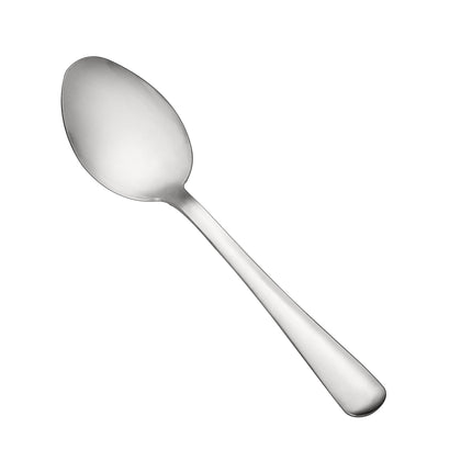 Windsor Tablespoon 18/0 medium weight, 7-5/8 inches, durable stainless steel with a polished finish. Ideal for serving and portioning food in restaurants, buffets, catering, or home use.