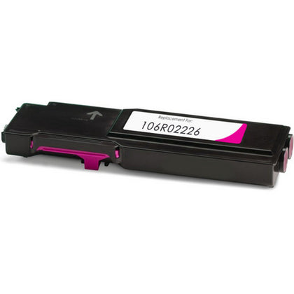 106R02226 Magenta Compatible Toner Cartridge for Xerox Printers, 6,000 pages, vivid magenta, compatible with Phaser 6600, 6600n, 6600dn, WorkCentre 6605.