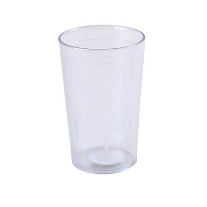 Yanco Tumbler PT-010C is a durable and stylish choice for any beverage service. Made from high-quality plastic, this 9.5 oz tumbler is built to withstand frequent use while maintaining a lightweight and easy-to-handle design. Its clear construction adds a touch of sophistication to any setting, making it perfect for both casual and formal occasions. Designed for convenience, this tumbler is stackable for easy storage and features a smooth surface for effortless cleaning.
